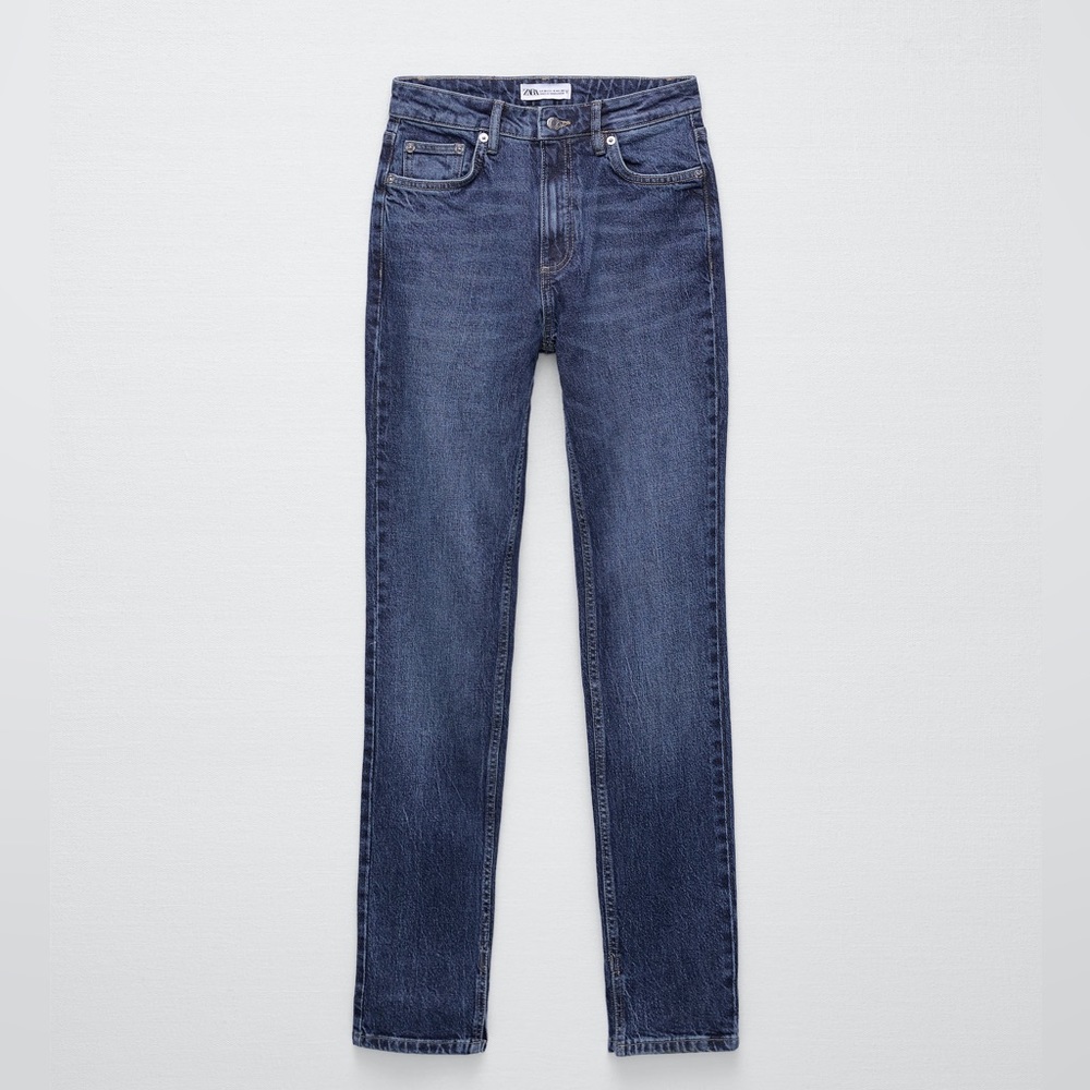 ZARA: SPLIT SLIM JEANS